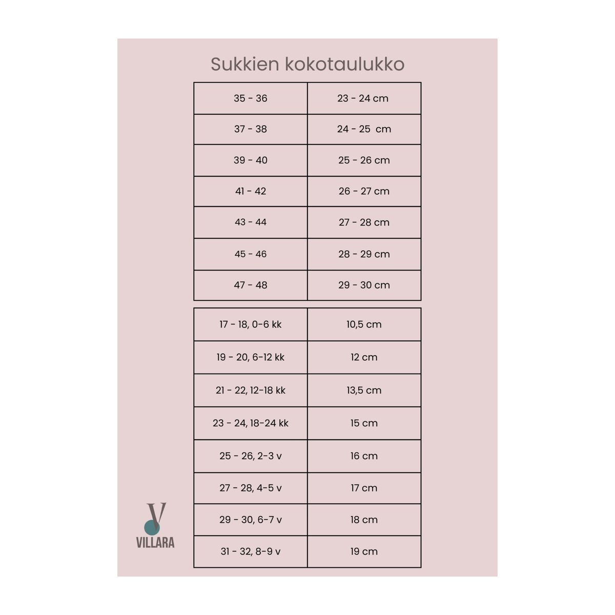 Villara Raitanen, käsintehdyt villasukat lyhyt malli, koko 38-40